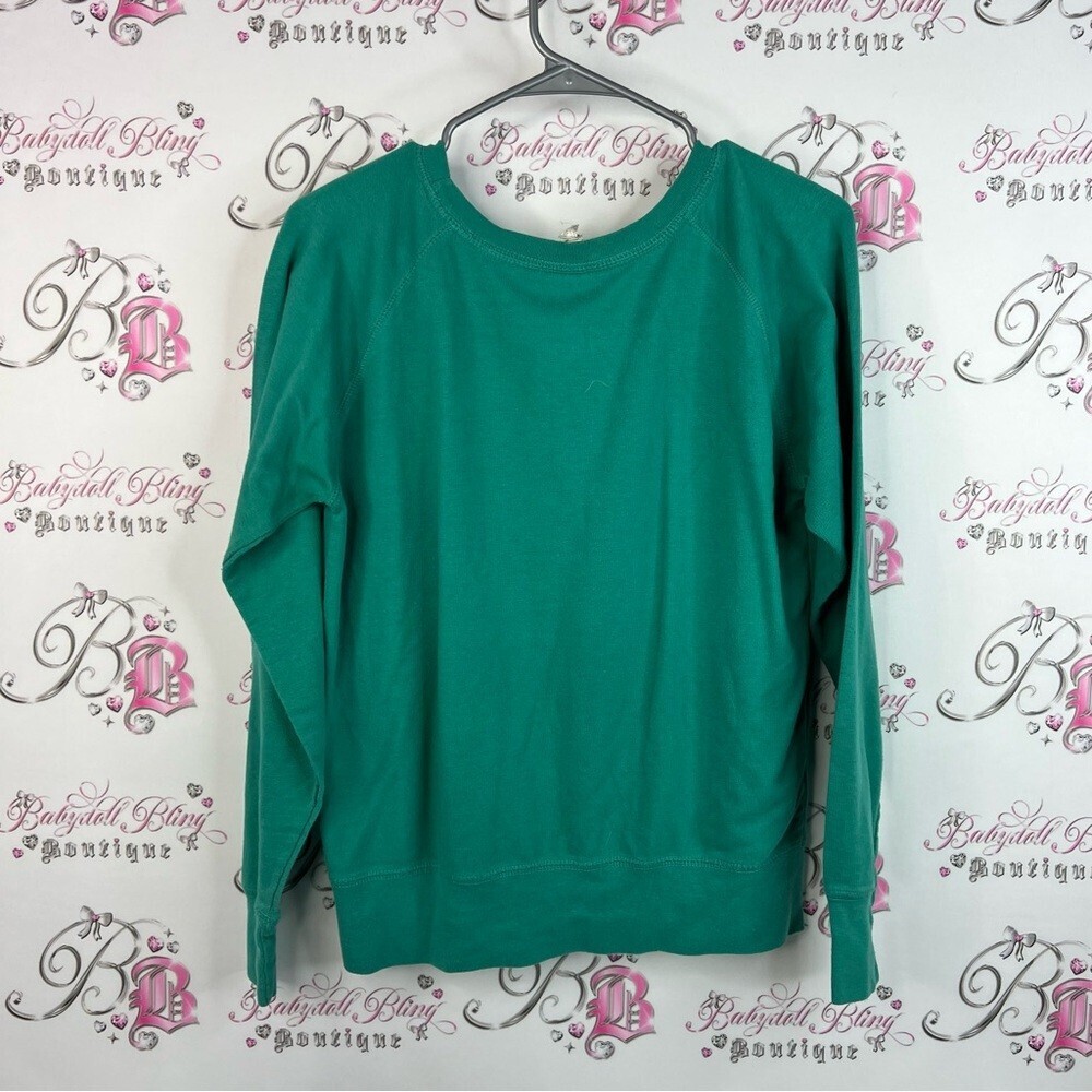 Live & tell sweater Mama Bear tipi graphic pull over green blue Teal Sweatshirt - Picture 2 of 12